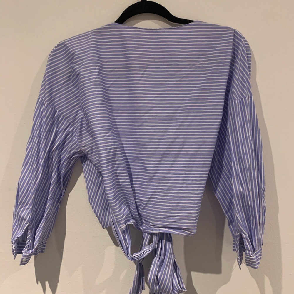 Zara wrap top💙🤍 - Picture 7 of 7
